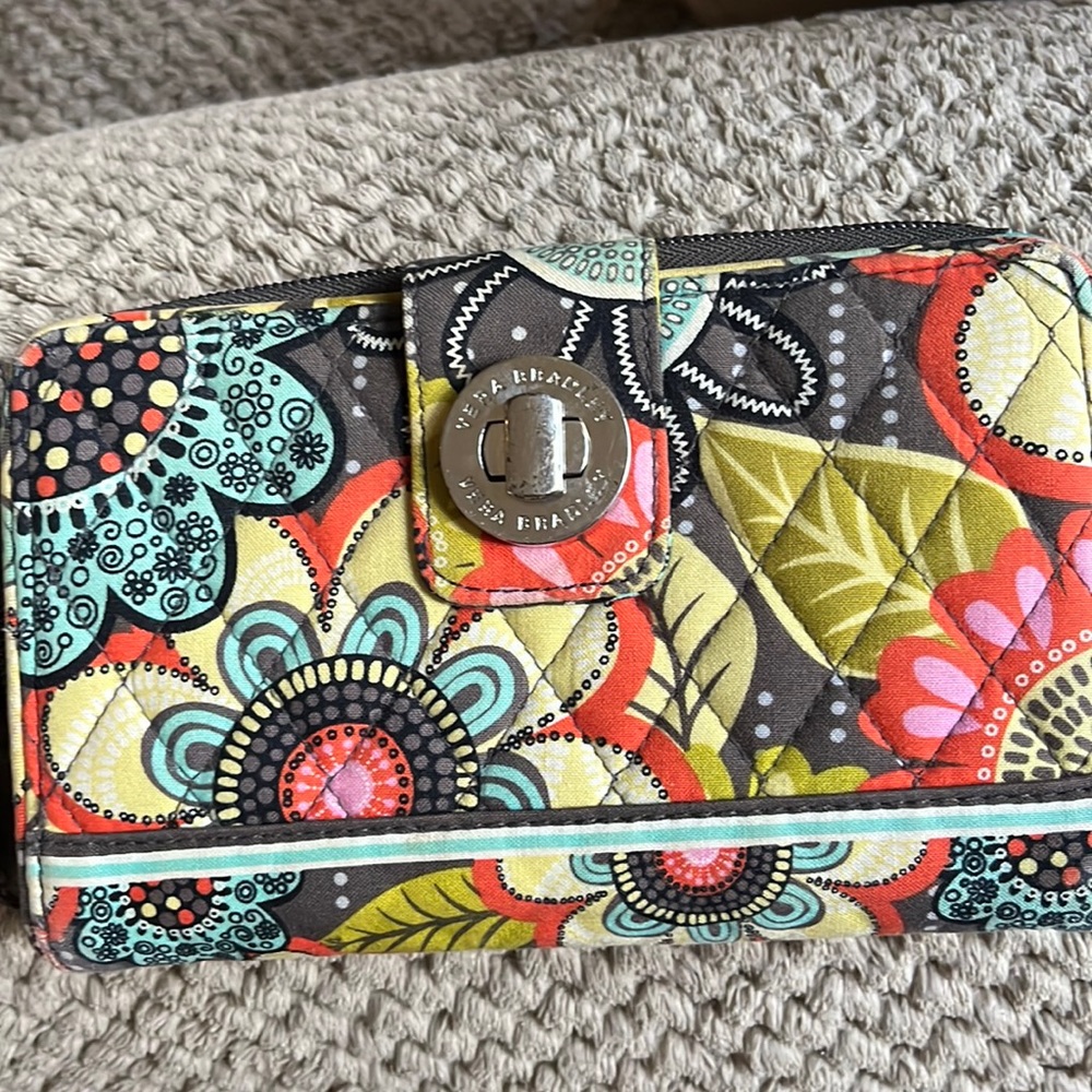 Vera Bradley turn lock wallet